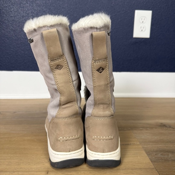 Sperry Powder Valley Winter Boots, Gray & Tan, Size 10 - Picture 2 of 9